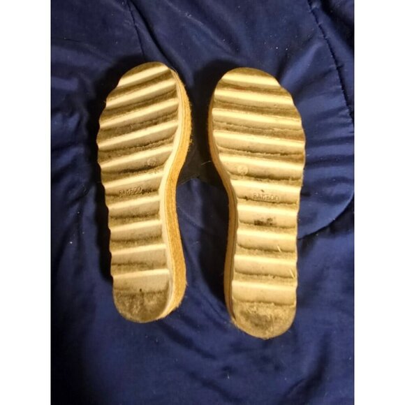 Bamboo Womens Platform Slip Ons Black Bow Size 9 - Picture 3 of 3